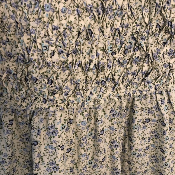 NWT New Free People Petunia smocked floral mini summer dress prairie Sz medium - Picture 8 of 16